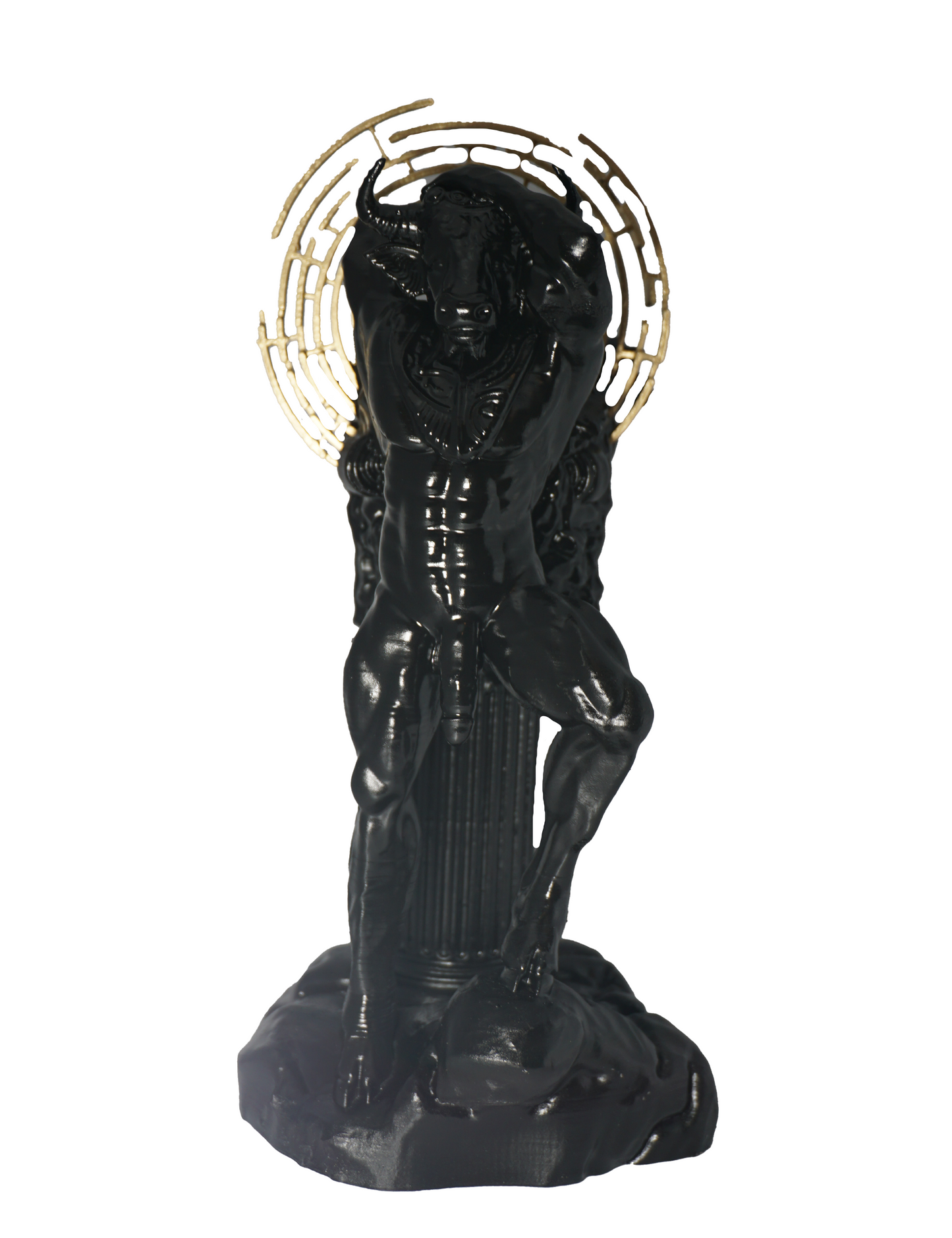 The Nude Minotaur of the maze Dark and Sensual Statue