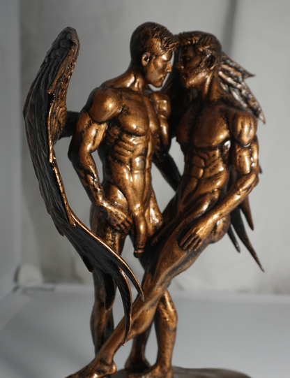 Haloed Lover Adult Mature Statue Gay Fine Art