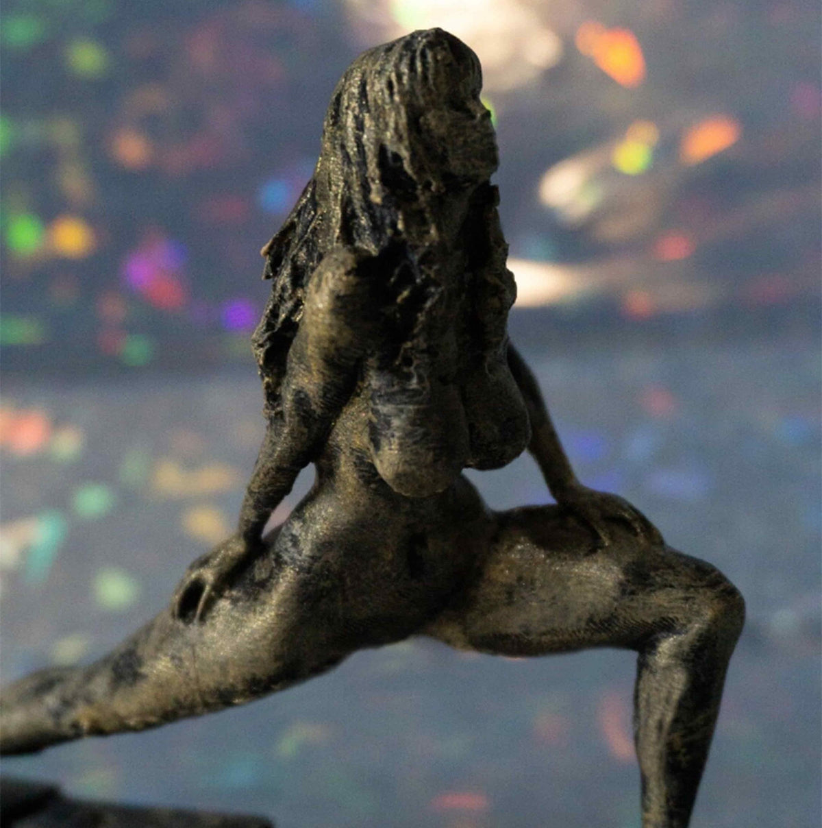 Female Yoga Figurine, Lizard Pose Statue, 3D Printed PLA
