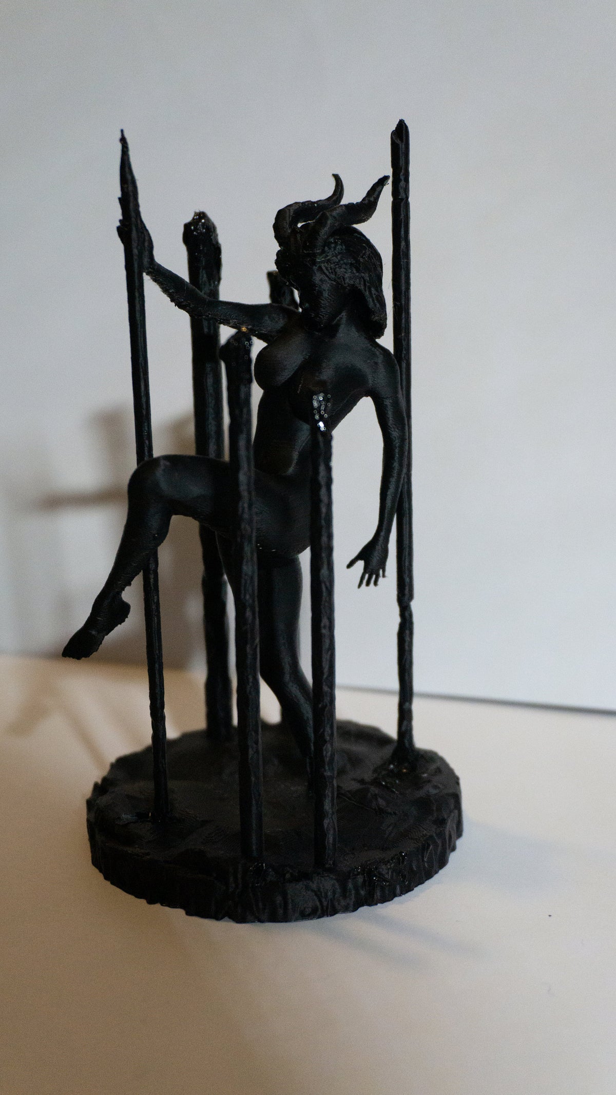 Succubus Figurine Statue, Female Pole Dancing Design