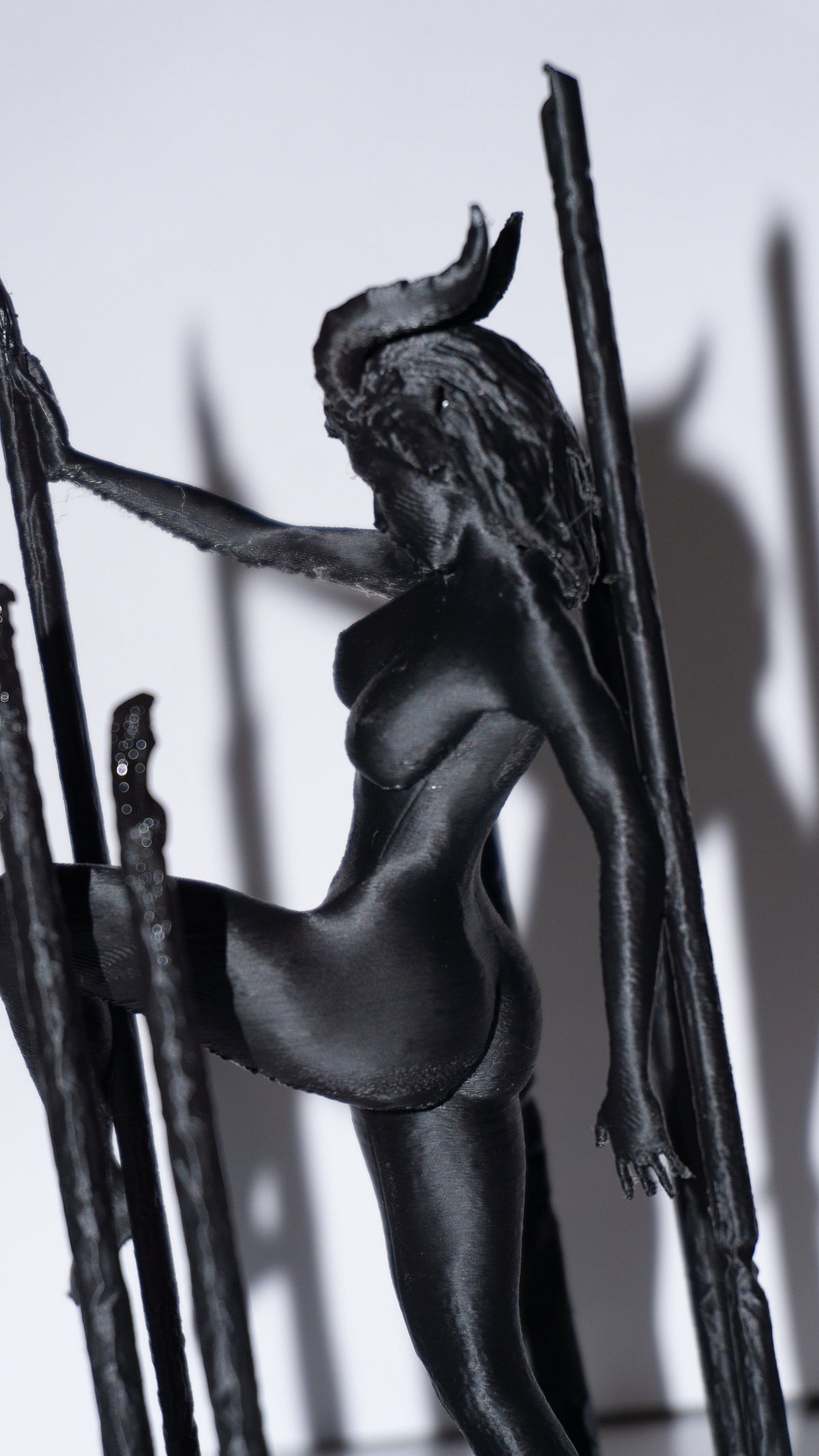 Succubus Figurine Statue, Female Pole Dancing Design