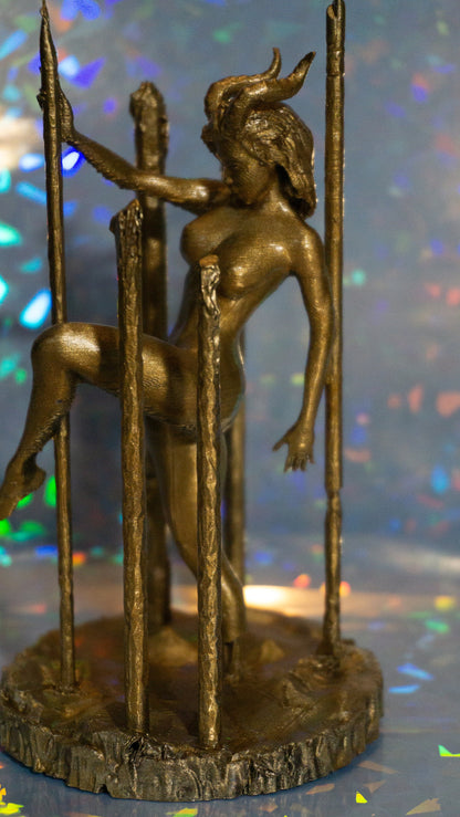 Succubus Figurine Statue, Female Pole Dancing Design