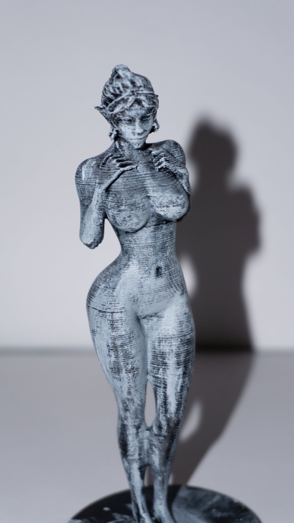 Elf Fantasy Figurine, Female Statue, 3D Printed PLA