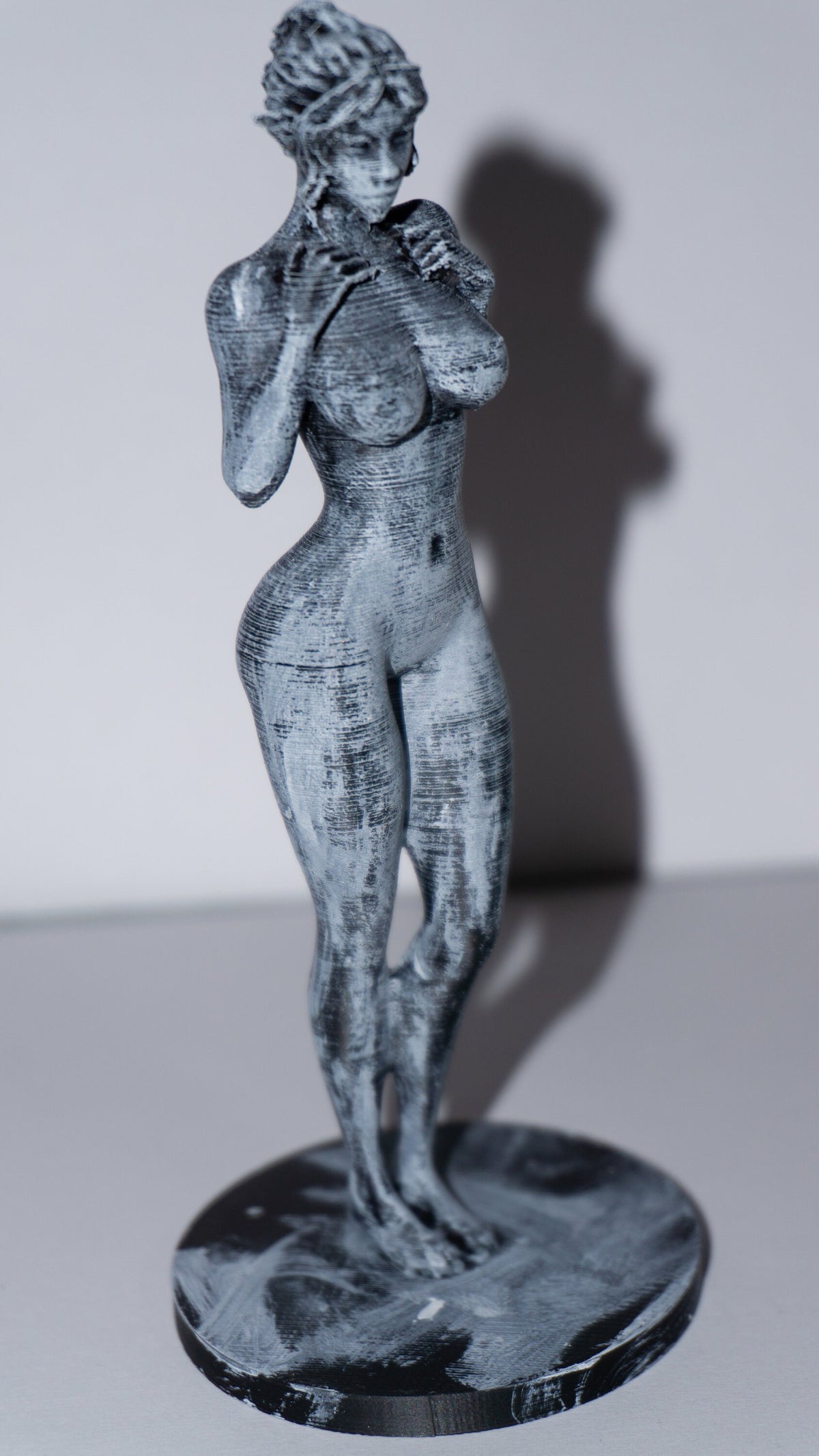 Elf Fantasy Figurine, Female Statue, 3D Printed PLA