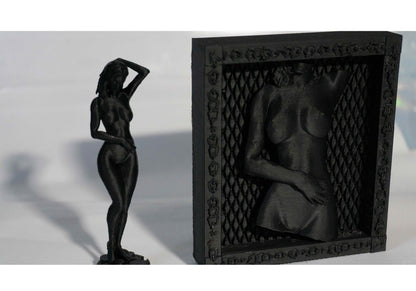 Alissa Sculpture Figurine, Female Tabletop Statue Decor