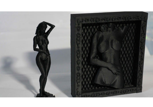 Alissa Sculpture Figurine, Female Tabletop Statue Decor