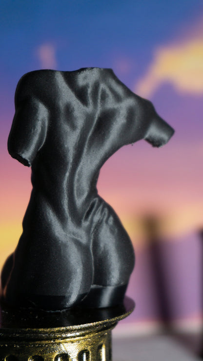 Female Sculpture Statue, 3D Printed Tabletop Decoration, Glossy Finish