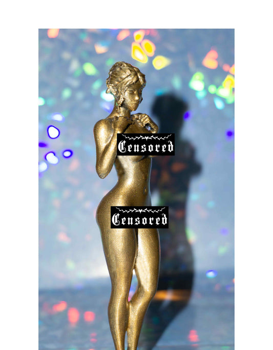 Elf Fantasy Figurine, Female Statue, 3D Printed PLA