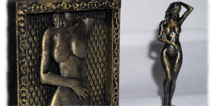 Alissa Sculpture Figurine, Female Tabletop Statue Decor