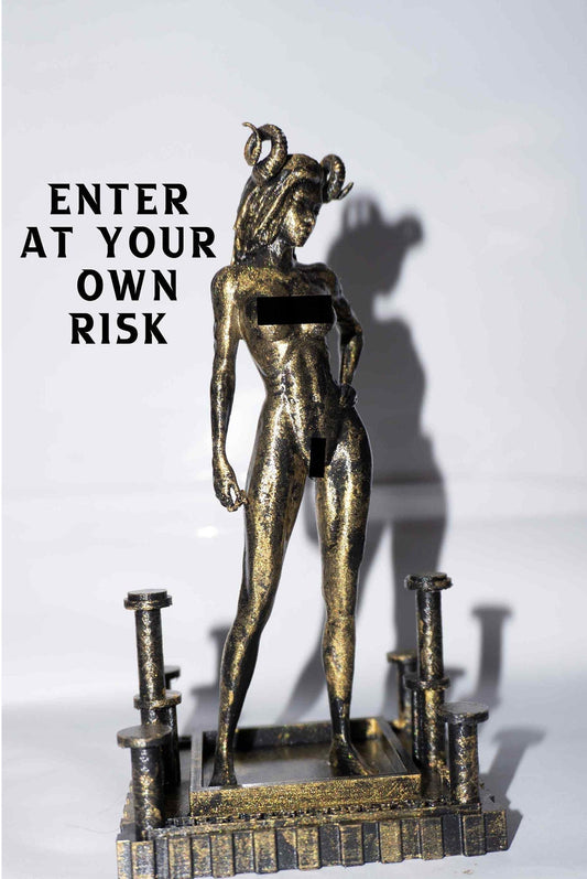 Pride Sculpture Statue, Female Sin 3D Printed Tabletop Decoration