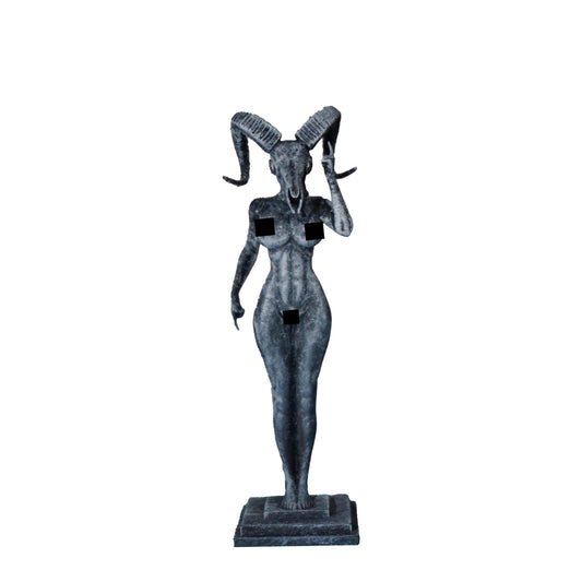 As above so below – Eclipse of Self – Goat Skull Siren | Sculpture