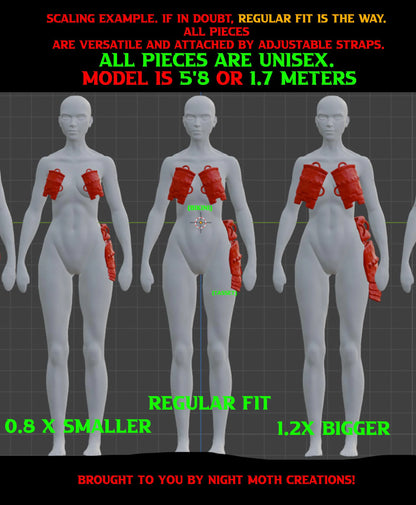 Ebony Armor Set (Modular)