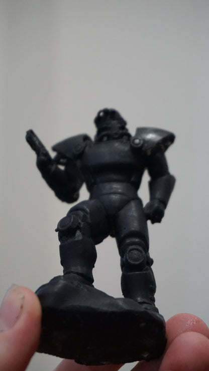 Classic Metallic Monk Knight Handmade Dark sci fi Monster Figurine