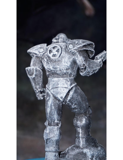 Classic Metallic Monk Knight Handmade Dark sci fi Monster Figurine