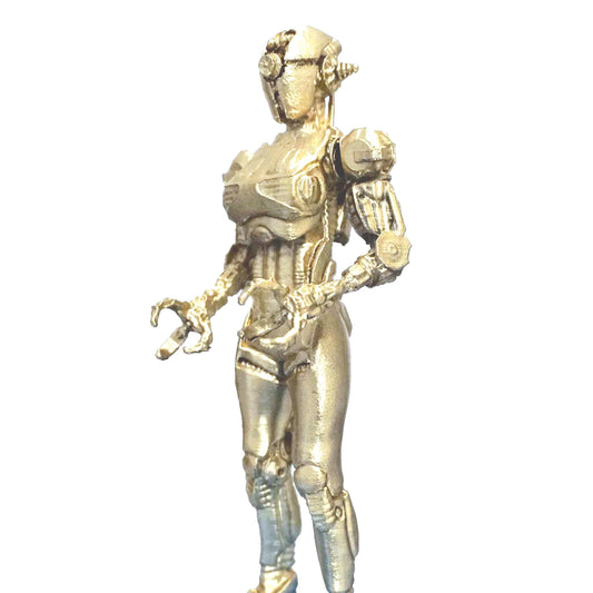 Assaultron Dark sci fi Robot Figurine