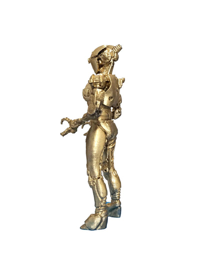 Assaultron Dark sci fi Robot Figurine