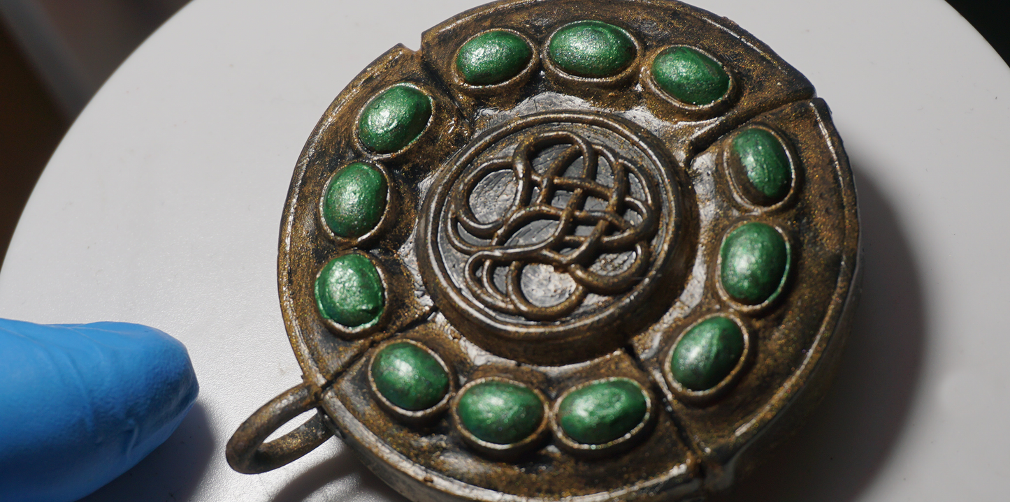 Viridian amber Talisman 2 Jewelry piece