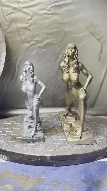 Female Yoga Figurine, Lizard Pose Statue, 3D Printed PLA