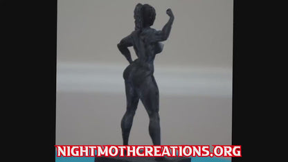 Iron Grace – Female Bodybuilder in Triumph | Sculpture