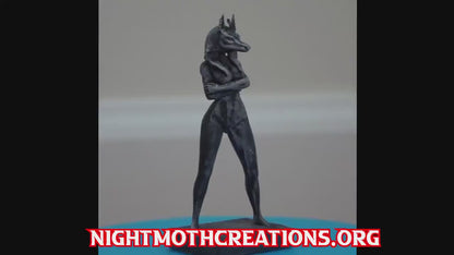 Daughter of the Duat – Anubis-Headed Muse Statue