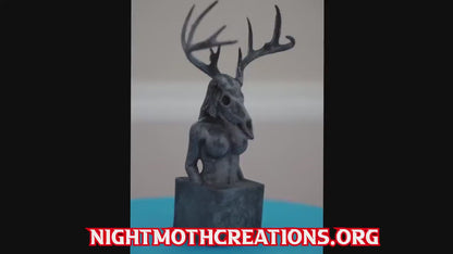 Deer Skull Sculpture, Wilderness Within Muse | Artful Home Decor