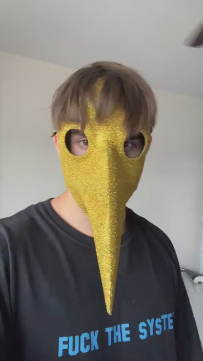 Festive Glitter Plague Mask