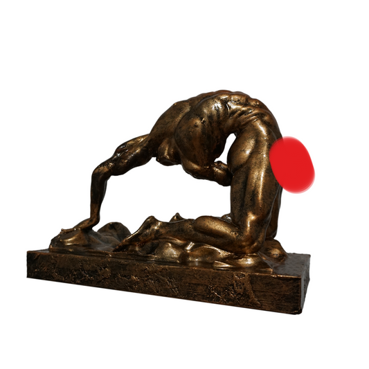 Contortionist Male Statue | Flexible Man Sculpture | Backbend Male Figure | Anatomical Body Art | Contemporary Figurine | Multiple Sizes & Colors